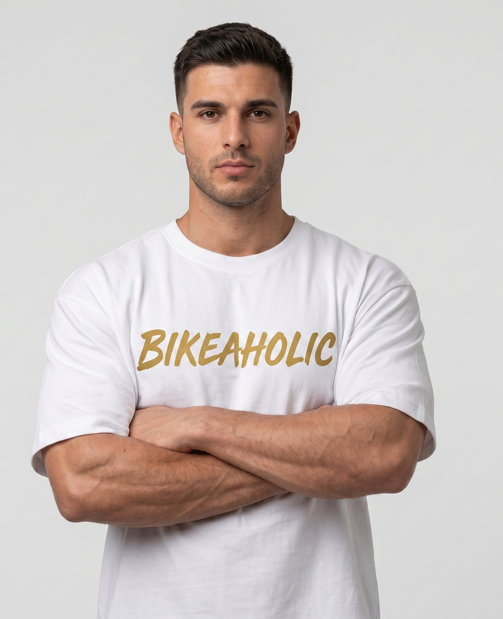 bikeaholic tee white bikeaholic tee white